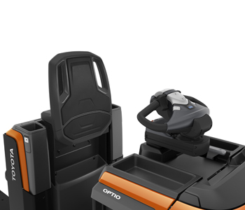 Toyota Niederhub-Kommissionierer OSE250 mit komfortabler Rückenlehne