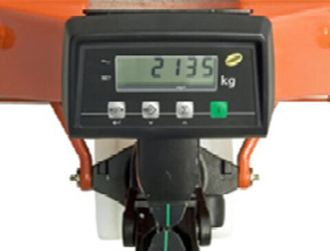 Integrierte Gewichtsanzeige